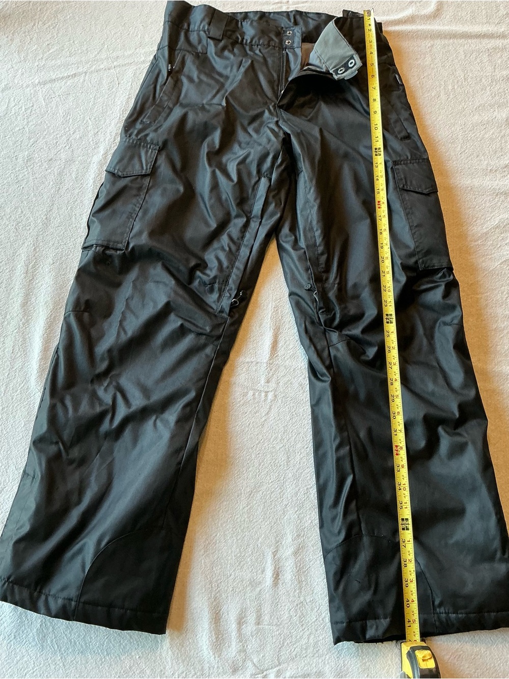 Women’s Black Waterproof Cargo Snow Pants